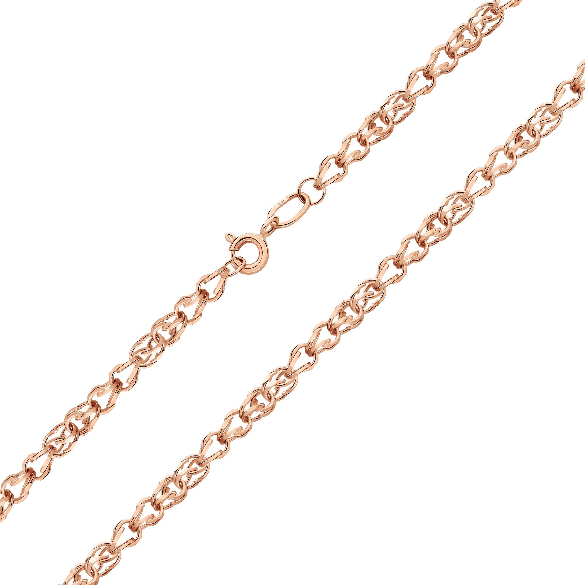 Золотая полновесная цепочка Европейский квадратный бисмарк