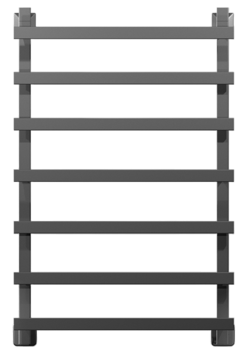 Водяной полотенцесушитель шириной 510 - 600 мм Двин Q plaza 80/50, чёрный матовый